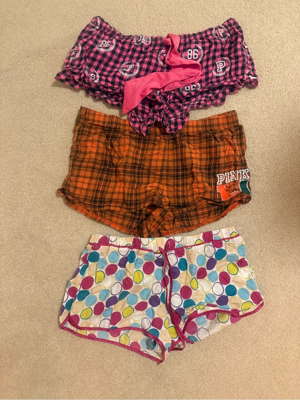 PINK Victoria's Secret women’s pajama shorts bundle